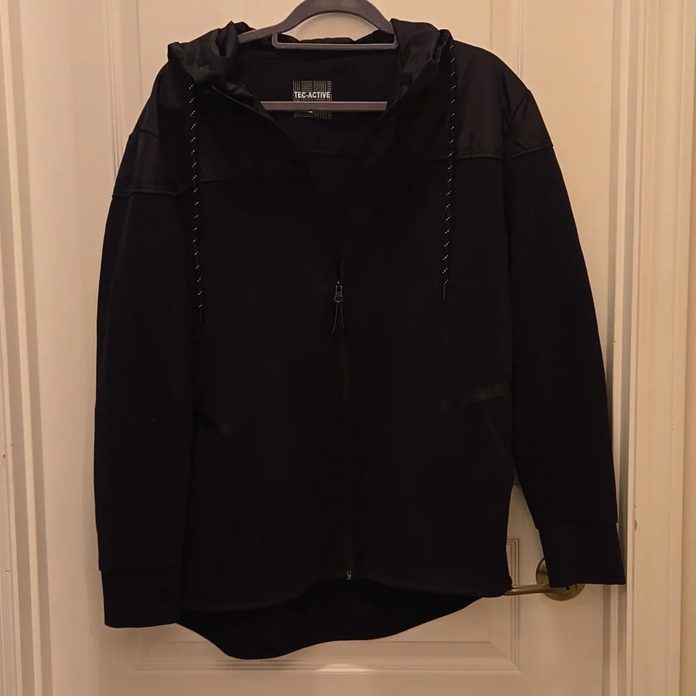 TEC-ACTIVE Full Zip Hooded Sweatshirt Jacket